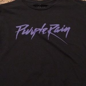 a PRINCE T-shirt